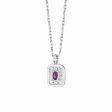 February Amethyst Birthstone Necklace Sterling Silver For Cheap