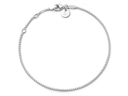 Box Layering Chain Bracelet Sterling Silver on Sale