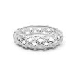 Shrimps Woven Dome Ring Sterling Silver Hot on Sale