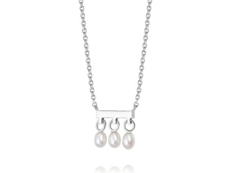 Treasures Seed Pearl Trio Necklace Sterling Silver Online Sale