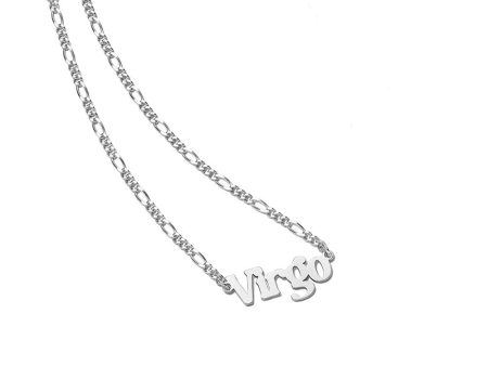 Virgo Zodiac Necklace Sterling Silver Online Sale