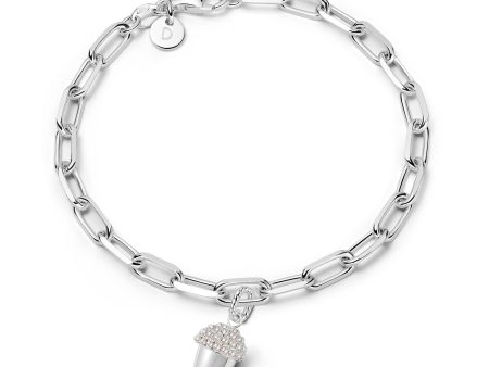 Shrimps Acorn Charm Bracelet Sterling Silver Online Sale