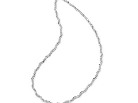 Shrimps Twist Chain Necklace Sterling Silver For Sale