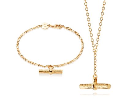 Estée Lalonde T Bar Gift Set 18Ct Gold Plate Online Sale