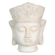 Planter Cream Terracotta Buddha Oriental 18,4 x 18,4 x 25,6 cm For Cheap