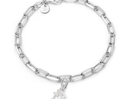 Shrimps Pearl Charm Bracelet Sterling Silver For Discount