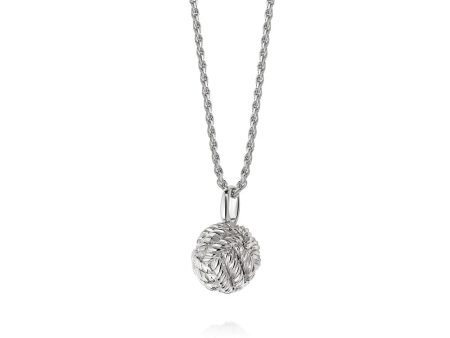 Stacked Knot Necklace Sterling Silver Cheap