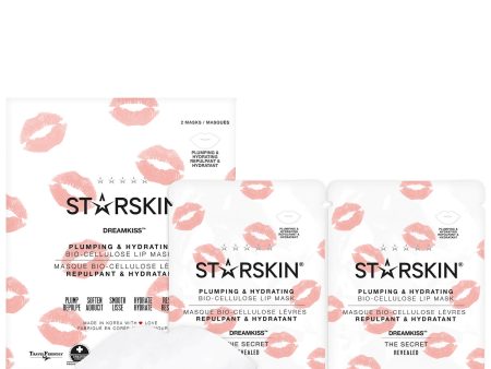 STARSKIN DREAMKISS™ Plumping and Hydrating Bio-Cellulose Lip Mask (2 Masks) Online now