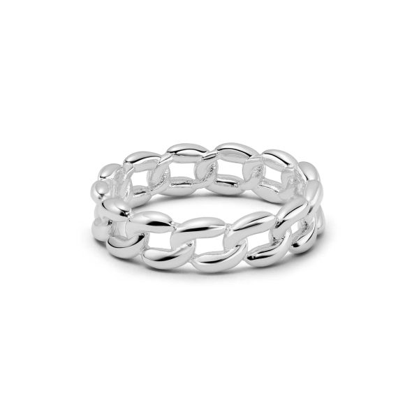 Polly Sayer Solid Chain Ring Sterling Silver Sale