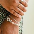 Thin Figaro Chain Bracelet Sterling Silver Online