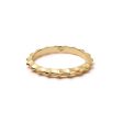 Organic Ridge Band Ring 18ct Gold Plate For Cheap