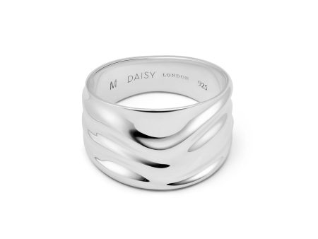 Polly Sayer Chunky Tidal Ring Sterling Silver For Discount