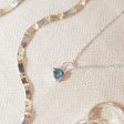 Blue Topaz December Birthstone Charm Necklace Sterling Silver Online