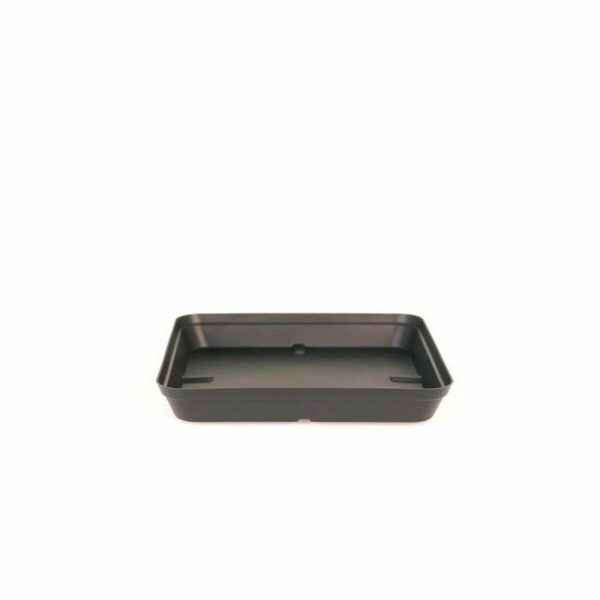 Flower Pot Dish Artevasi Capri 34 x 34 x 4,5 cm Anthracite Sale