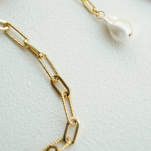 Polly Sayer Paperclip Chain Bracelet 18ct Gold Plate Online Hot Sale