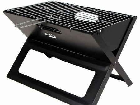 Barbecue Portable Aktive Black Steel Iron 45 x 30 x 29 cm For Sale