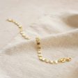 Textured Sunburst Chain Bracelet 18ct Gold Plate Hot on Sale