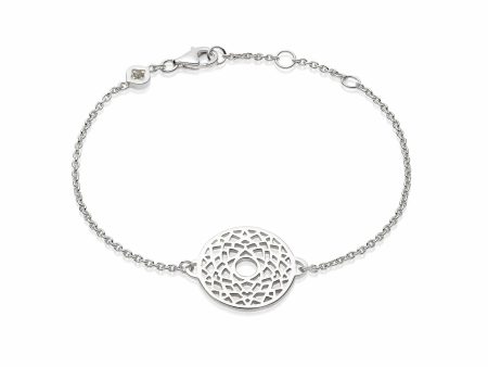 Crown Chakra Chain Bracelet Sterling Silver Fashion