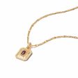 Birthstone Necklace 18ct Gold Plate For Discount