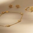 Daisy Chain Flower Bracelet 18ct Gold Plate Supply