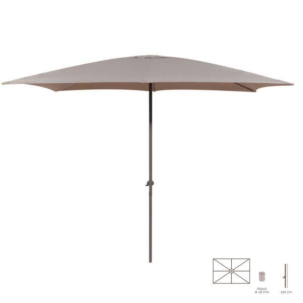 Sunshade Tessa Taupe Aluminium 300 x 400 x 250 cm Online Sale