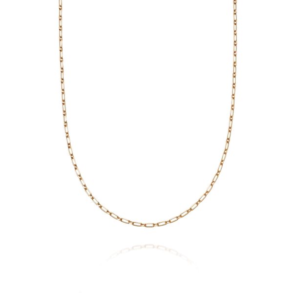 Estée Lalonde Box Link Chain Necklace 18ct Gold Plate on Sale