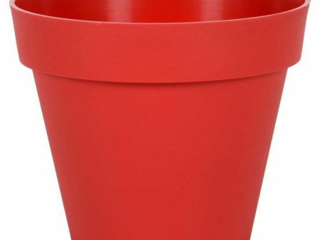 Plant pot EDA Tuscan  Red polypropylene Circular Ø 30 x 26 cm Online Sale