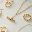 Estée Lalonde T Bar Necklace 18ct Gold Plate Hot on Sale