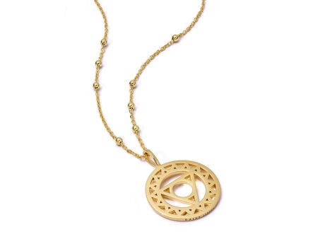 Throat Chakra Necklace 18ct Gold Plate Discount