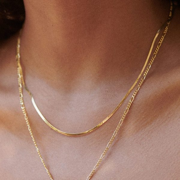 Fine Snake Chain Necklace 18ct Gold Plate Sale