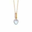 Beloved Moonstone Heart Drop Pendant 18ct Gold Plate Supply