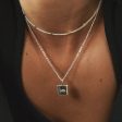 Engravable Square Pendant Necklace Sterling Silver Online