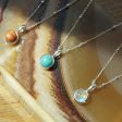 Turquoise Healing Stone Necklace Sterling Silver For Discount