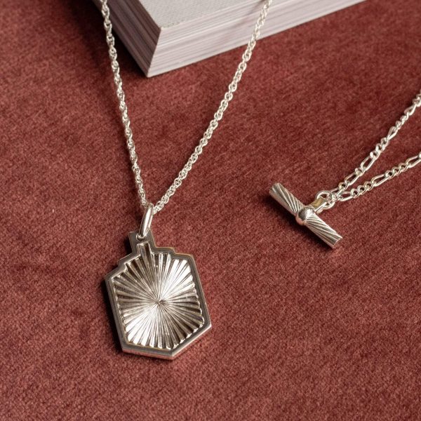 Estée Lalonde Sunburst Shield Necklace Sterling Silver Online