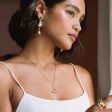 Estée Lalonde T Bar Necklace 18ct Gold Plate Hot on Sale