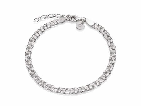 Double Curb Chain Bracelet Sterling Silver For Cheap