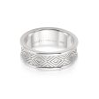 Aztec Engraved Chunky Ring Sterling Silver Sale