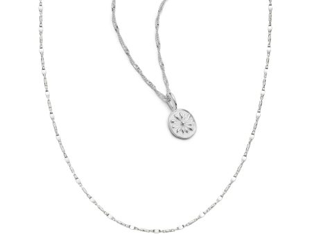 Daisy Twist Necklace Layering Set Sterling Silver Hot on Sale