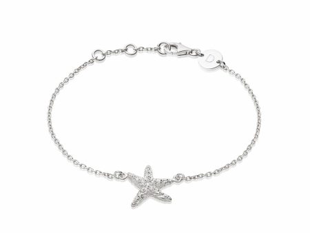 Isla Starfish Chain Bracelet Sterling Silver For Sale