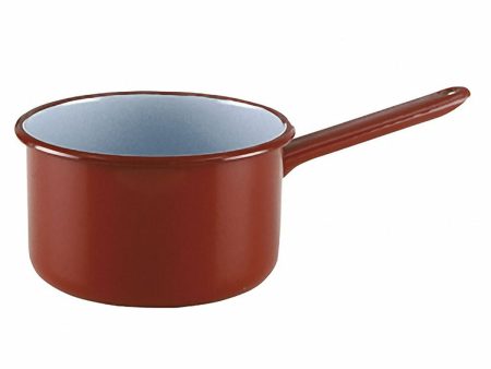 Saucepan Quid Clasico Esmalte Maroon Metal Steel Ø 14 cm (12 Units) Supply