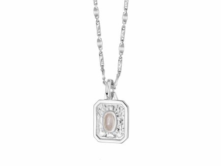 April White Topaz Birthstone Necklace Sterling Silver Online Sale