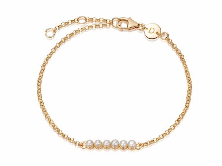 Beloved Pearl Bracelet 18ct Gold Plate Online