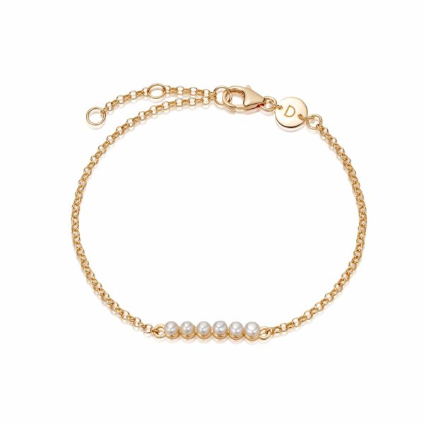 Beloved Pearl Bracelet 18ct Gold Plate Online