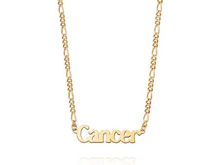 Cancer Zodiac Necklace 18ct Gold Plate Online Hot Sale