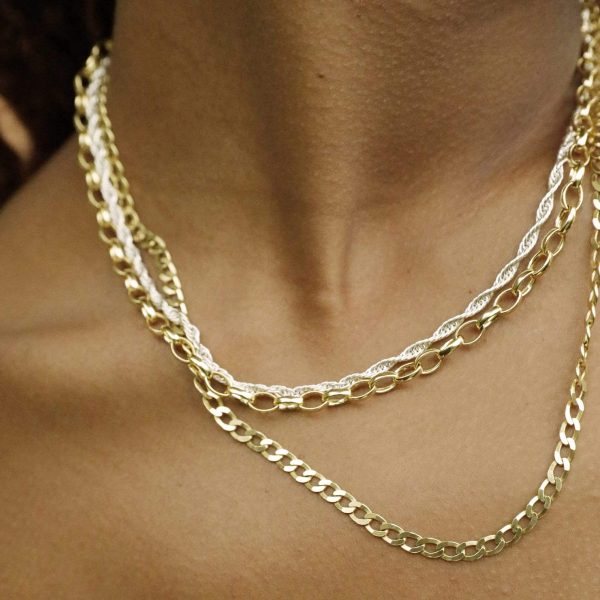 Estée Lalonde Chunky Chain Necklace 18Ct Gold Plate For Cheap