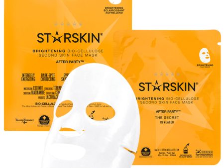 Starskin After Party - Brightening Coconut Bio-Cellulose Second Skin Face Mask Online Hot Sale