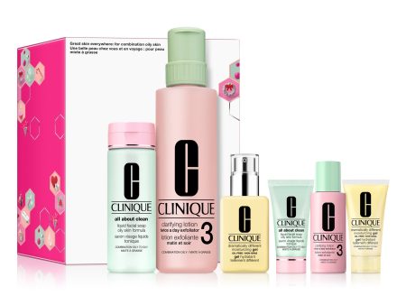 Clinique Great Skin Everywhere Set: For Combination Oily Skin (Value $107.50) Cheap