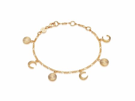 Estée Lalonde Luna Charm Bracelet 18Ct Gold Plated Online