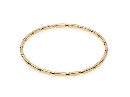 Stacked Essential Bangle 18Ct Gold Plate Sale