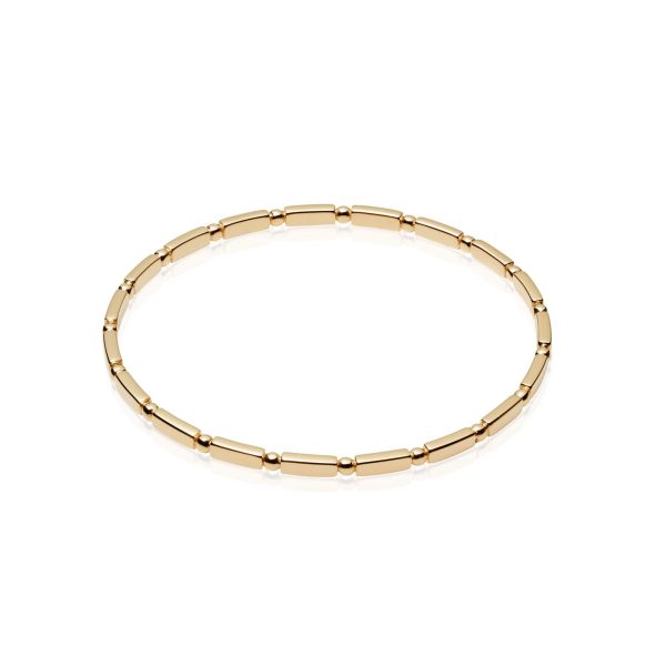 Stacked Essential Bangle 18Ct Gold Plate Sale